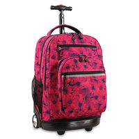 J World New York Sundance Laptop Rolling Backpack, Bellis, 19"
