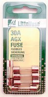Littelfuse AGX30BP Agx Gls Fuse 5Cds/Pk, 30A