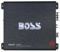 BOSS Audio Systems R1600M Monoblock Car Amplifier - 1600 Watts, 2/4 Ohm Stable, Class A/B, Mosfet Power Supply, Great for Car Subwoofers
