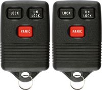 KeylessOption Keyless Entry Remote Control Car Key Fob Replacement for GQ43VT4T (Pack of 2)