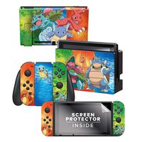 Controller Gear Officially Licensed Nintendo Switch Skin & Screen Protector Set - Pokemon - "Kanto Evolutions Set 1" - Nintendo Switch