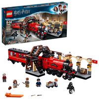 LEGO Harry Potter Hogwarts Express 75955 Toy Train Building Set includes Model Train and Harry Potter Minifigures Hermione Granger and Ron Weasley  (801 Pieces)
