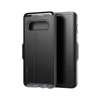 tech21 Protective Wallet Case for Samsung Galaxy S10 Magnetic Closing Cover with Card Storage - Evo Wallet - Black