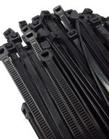 NiftyPlaza 14 Inch Cable Ties, 50 lbs Nylon Wrap Zip Ties, UV Weather Resistant, Premium Grade - HEAVY DUTY (100 Black Cable Zip Ties)
