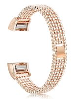 Thunaraz Replacement for Fitbit Charge 2 Bands Metal Watch Strap Accessories Wristband for Women Mens Silver Black Gold Rose Gold Bracelet Band with 6Pcs Screen Protector