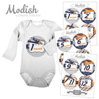 12 Monthly Baby Stickers, Airplanes, Baby Month Stickers Boy, Baby Shower Gift, Baby Book Keepsake