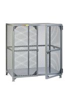 Little Giant SCN-2448-NC Visible Contents Welded Storage Lockers, 24" x 48", Gray