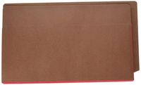 Smead End Tab File Pocket, Reinforced Straight-Cut Tab, 3-1/2" Expansion, Extra Wide Legal Size, Redrope with Red Gusset, 10 per Box (74686)