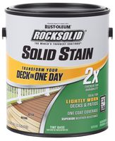 Rust-Oleum 319743 RockSolid 2X Solid Stain 1 Gallon Cape Cod Gray