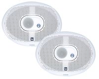 Dual Electronics DMS369 Two 6 x 9 inch 3 Way Marine Speakers with 200 Watts of Peak Power