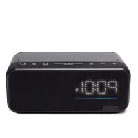 iHome Bluetooth Speaker Home Office Bedside Clock Speaker System Built in Alexa WiFi Enabled USB Charging Port Far Field Voice Activation Smart Home Control (IAV14)