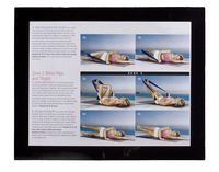 Displays2go Adhesive Picture Frames for Photos, Lightweight Plastic Border, Self-Stick with Gel-Adhesive to Attach to Non-Porous Surfaces, Set of 12, Black (GDPF8511BK)