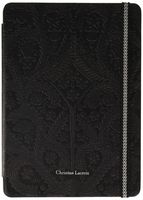 XtremeMac Christian Lacroix Type for iPad Air 2 Folio Case for Tablets Paseo Collection/Elastic Moleskin Closing Black CLPSFOIPADR 2N, Clear