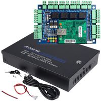 UHPPOTE Commercial Grade Four Door Security Access Control Panel Including Power Supply with Backup Battery Link