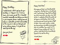 Quiplip Handwritten Yours Truly Birthday Cards, 6-Pack (YT03106PCK)
