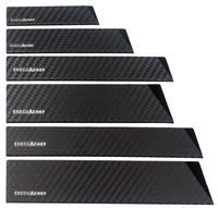 ExecuChef Professional Knife Edge Guards | 6 Piece Universal Blade Covers | Extra Strength, ABS Plastic and Felt Lining that's BPA-Free, Non-Toxic and Food Safe