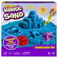 Kinetic Sand The One Only Sandcastle Set 1lb Sand, Molds Tools (Colors Vary)