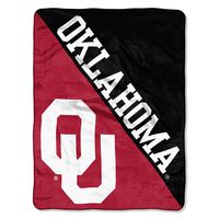The Northwest Company Officially Licensed NCAA Oklahoma Sooners Halftone Micro Raschel Throw Blanket, 46" x 60", Multi Color
