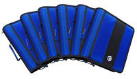 Case-It 2-Inch Ring Zipper Binder, Blue - Case of 6