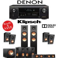 Klipsch RP-250F 5.1.4-Ch Reference Premiere Dolby Atmos Home Theater System with Denon AVR-X4400H 9.2-Channel 4K Network AV Receiver