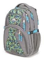 High Sierra Swerve Laptop Backpack, Charcoal/Electric Geo/Tropic Teal