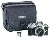 Olympus OM-D E-M10 Mark III camera kit with 14-42mm EZ lens (silver), (Renewed)