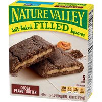 Nature Valley Soft Baked Filled Squares Cocoa Peanut Butter, 7.1 oz