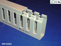 Machine-Pro Products WD1X2SG Gray Open Slot Wiring Cable Raceway Duct with Cover, 1x2x78 Inch (25mmx60mmx2m) - 18 Pack