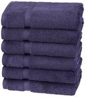 Pinzon Organic Cotton Hand Towels, Set of 6, Navy