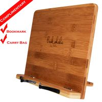 Bookaholic Bamboo Book Stand Cookbook Holder Book Rest Reading Stands Tablet Holders: The Tool to Enjoy Reading in a Healthy Posture