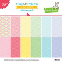 Lawn Fawn LF1861 Really Rainbow Scallops Collection Pack Collection Pack