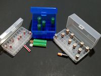 AA & AAA and 18650 Rechargeable Batteries Plastic Storage Box Container Holder Battery Case Keep Your Batteries Organizing (3, AA & AAA & 18650 Battery Box)