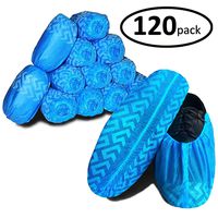 Sterile Field Non Slip Disposable Shoe Covers - Secure Elastic Fit, Large Size Fits All, Extra Durable Thickness, 120 Count