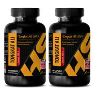 Increase Sex Performance - TONGKAT ALI Root Extract - Tongkat ali Root Extract Powder - 2 Bottles 120 Capsules