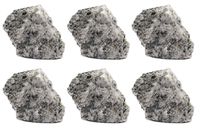 6PK Raw Porphyritic Granite, Igneous Rock Specimen - Approx. 1"- Geologist Selected & Hand Processed - Great for Science Classrooms - Eisco Labs