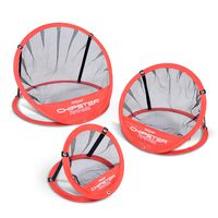 GoSports CHIPSTER Range - 3 Piece Golf Chipping Practice Net Target System with Carrying Case, Red