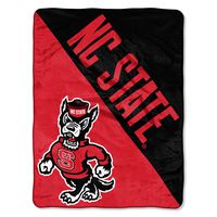 The Northwest Company Officially Licensed NCAA North Carolina State Wolfpack Halftone Micro Raschel Throw Blanket, 46" x 60", Multi Color