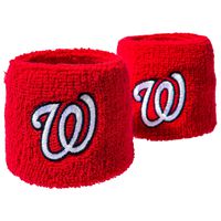 Franklin Sports Washington Nationals MLB Baseball Wristbands - MLB Team Logo Sweatbands - Great for Costumes + Uniforms -Pair