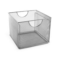 Design Ideas 34279-DI Mesh File Box, Silver