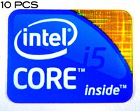 Intel 10 Pieces of Original Core i5 Inside Sticker 18 x 24.5mm [97x10]
