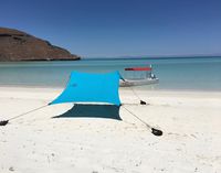 Neso Tents Beach Tent with Sand Anchor, Portable Canopy Sunshade - 7' x 7' - Patented Reinforced Corners(Teal)
