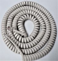 5 Pack of Off White 25' Ft Long Handset Cord for Panasonic Phone KX T2000 T7000 TS TSC Series T7020 T7030 T7050 T2335 T2355 T2365 T105 T108 T208 T500 TSC7 TSC11 TSC14 W Curly Coil Lot by DIY-BizPhones