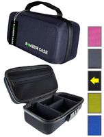 BOMBER CASE - Combination Lock Box - Smell Proof Stash Case - Customizable Padded Interior - Flexible Construction and Odor Proof Locking Zipper - Safe Container - 9.5" x 4" x 3.5" - Black