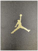 Wallner 2 pcs Metal Adhesive Air Jordan Jumpman Logo Vinyl Sticker Cellphone Laptop case Decal Stickers (Gold, 1.2inch)