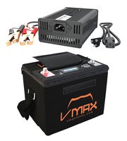 VMAX VPG12C-50Li Lithium Ion 50AH 12V U1 Deep Cycle Battery Compatible with PowerDrive 55 Pound Thrust Minn Kota Trolling Motor + Li_Ion 16.8V Charger