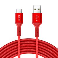 JYDMIX USB C to USB A Fast Charging Cable 2.0 (3ft) 3 Pack Compatible with iPad Pro 2018, MacBook,Samsung Galaxy S10/ S9/ S8/ Plus Note 9,LG V30 G6 G5, Red