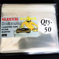 Cassette Tape Sleeves ~ Horizontal ~ (+1 Free dj Magnet) (50)