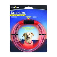 Nite Ize NiteHowl LED Dog Light Collar Safety Necklace - Red