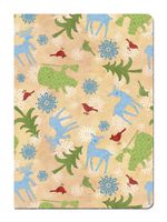 Tree-Free Greetings Eco Journal, 5.5 x 7.5 Inches, 160 Ruled Pages with Flexi Cover and Christmas Silhouettes Art by Debbie Mumm (72311)