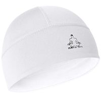 Temple Tape Skull Cap Beanie- Helmet Liner/Running Cap/Thermal Retention Moisture Wicking - Fits Under Helmets (White)